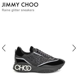 Jimmy Choo sneakers $700 37.5 black glitter
